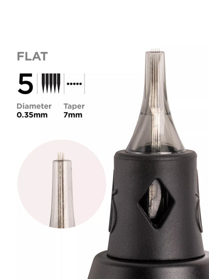 Phi Black Cartridge 0.35 5F, 7mm taper - 10pcs