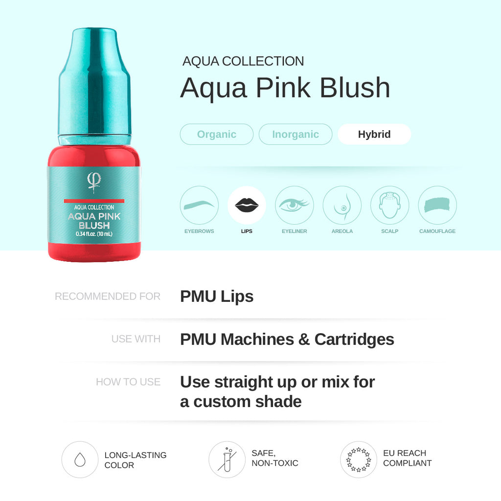 Aqua Pink Blush PMU Pigment 10ml